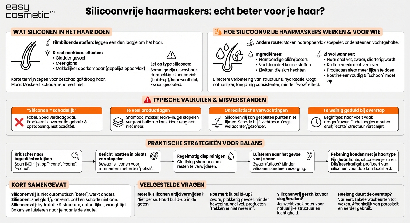 Zijn siliconenvrije haarmaskers beter voor het haar dan producten met siliconen?