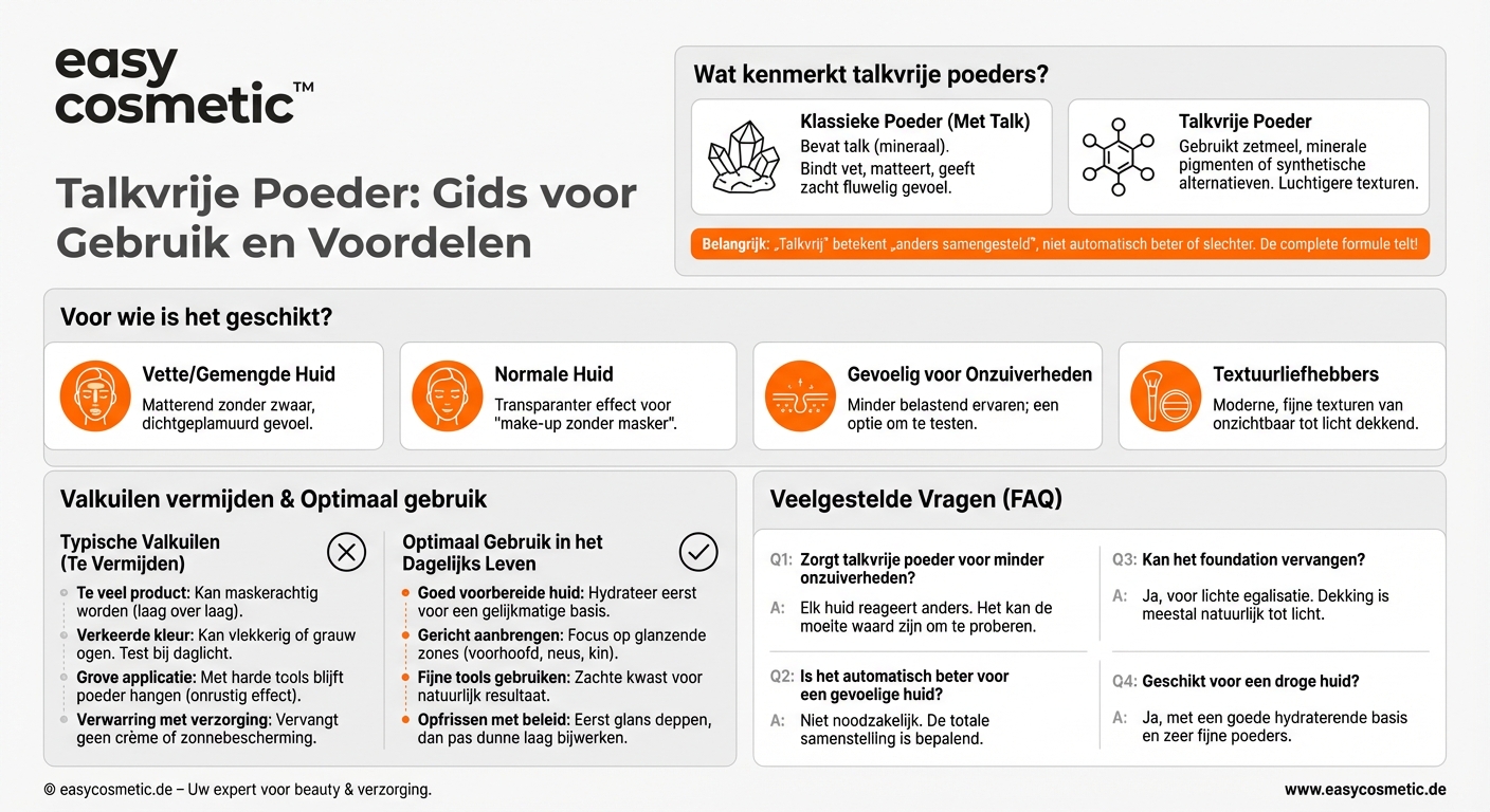 Zijn talkvrije poeders zinvol en voor wie zijn ze bijzonder geschikt?