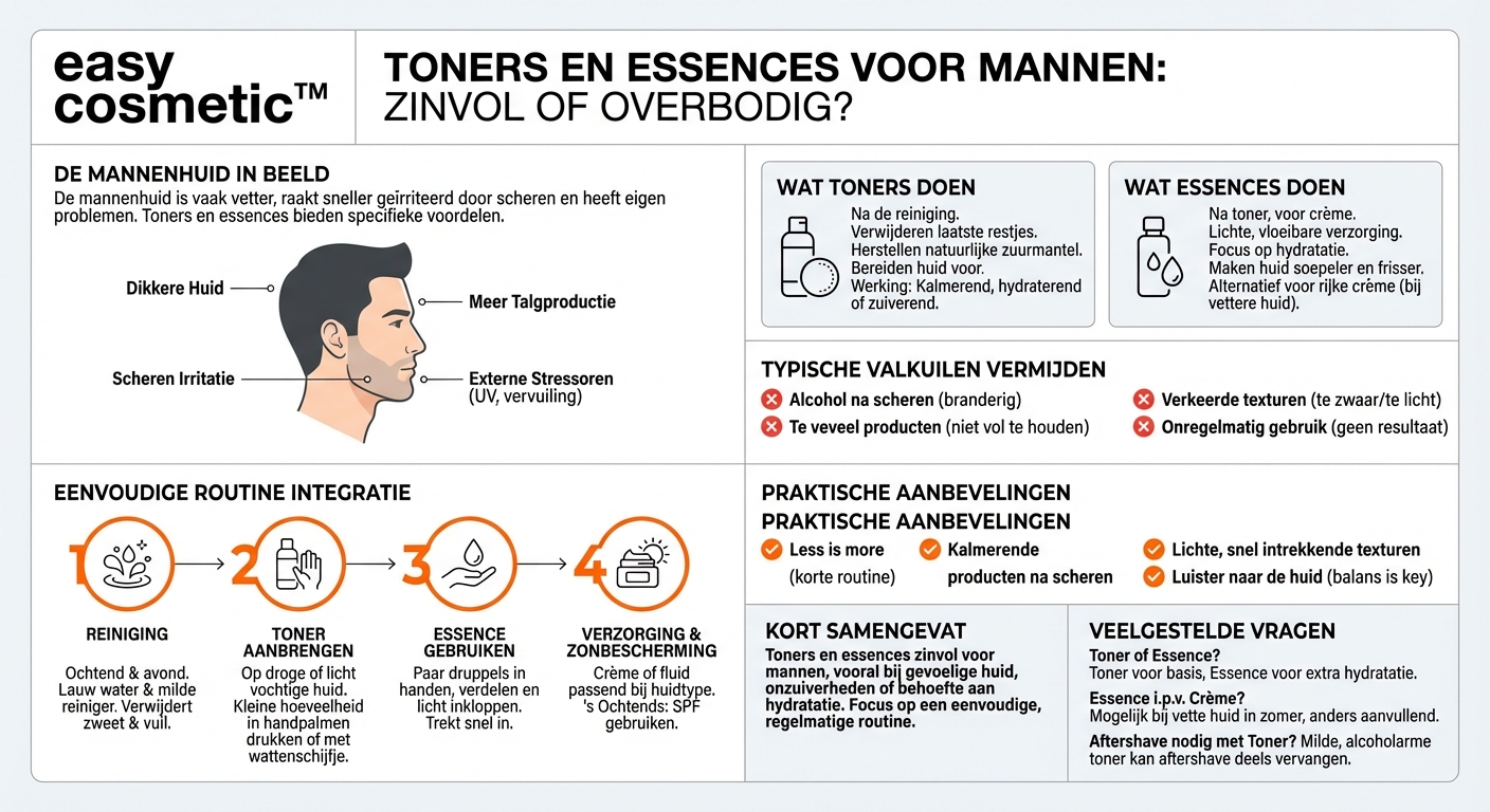 Zijn toners en essences ook zinvol voor de mannenhuid?