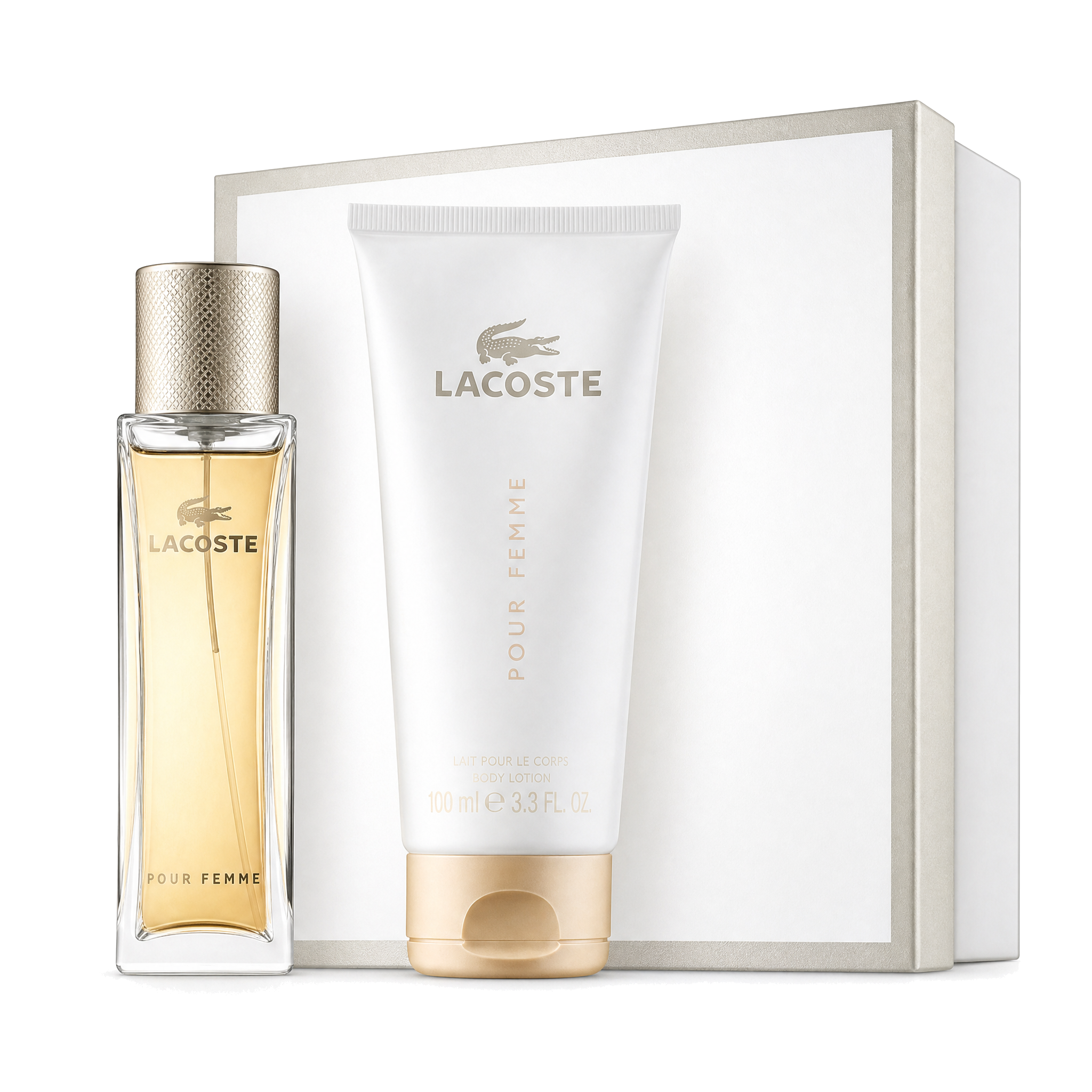 Lacoste pour Femme Set mit Body Lotion 50ml+100ml
